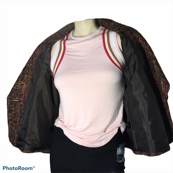 Semantiks XS Brown Tweed Cropped Blazer - Picture 6 of 8